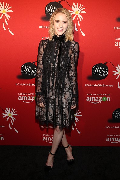 Actress Rachel Brosnahan attended the world premiere of “Crisis in Six Scenes” at the Crosby Street Hotel on Sept. 15 in New York City.