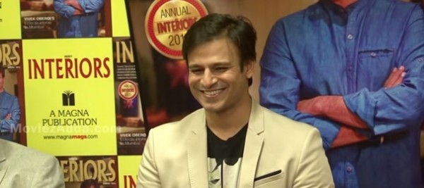 Vivek Oberoi at a press conference in India
