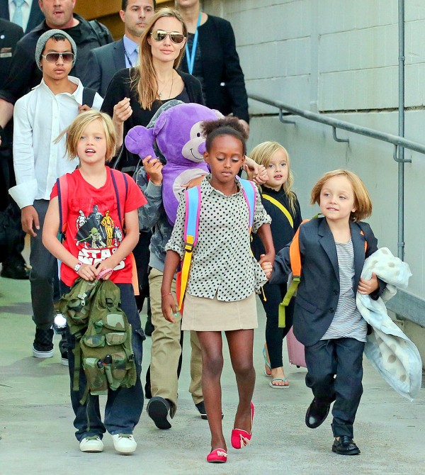 Angelina Jolie and Brad Pitt are parent to six kids.