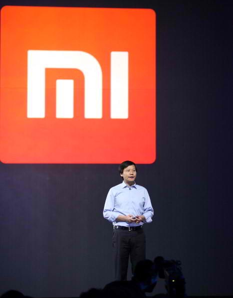  Xiaomi CEO Lei Jun speaks during a product launch on May 15, 2014 in Beijing, China.
