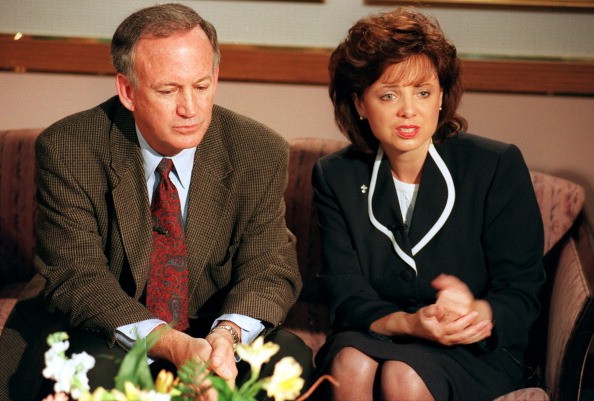 John and Patsy Ramsey, the parents of JonBenet Ramsey, meet with a small selected group of the local Colorado media after four months of silence in Boulder, Colorado on May 1, 1997. Their 6-year-old daughter was found dead on Christmas night 1996.