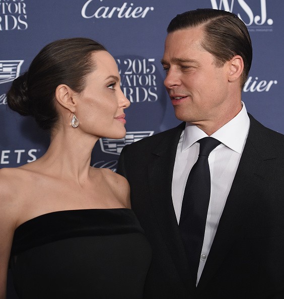 Entertainment Innovator Angelina Jolie Pitt and Brad Pitt attended the WSJ. Magazine 2015 Innovator Awards at the Museum of Modern Art on Nov. 4, 2015 in New York City.