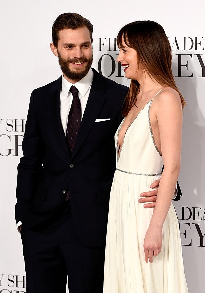 Dakota Johnson and Jamie Dornan attended the UK Premiere of “Fifty Shades Of Grey” at Odeon Leicester Square on Feb. 12, 2015 in London, England.