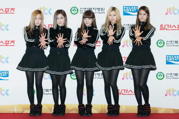 South Korean girl group Crayon Pop during the 28th Golden Disk Awards at Kyunghee University.