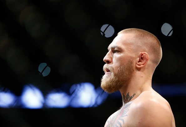 Conor McGregor waits for the start of his welterweight rematch against Nate Diaz at the UFC 202 event at T-Mobile Arena on August 20, 2016 in Las Vegas, Nevada.