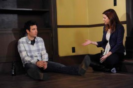 Josh Radnor and Alyson Hannigan on How I Met Your Mother.