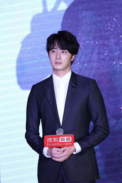 South Korean actor Jung Il Woo during the press conference for sohu.com.