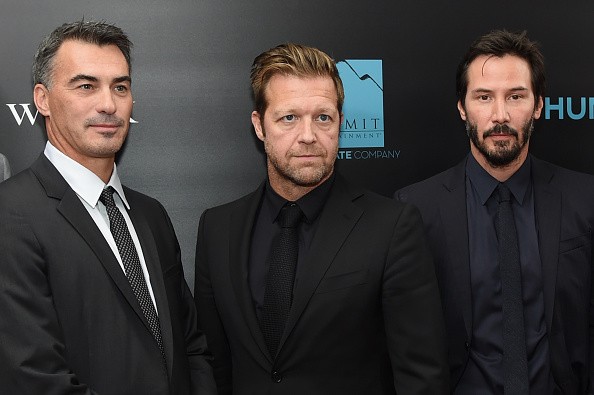 Directors Chad Stahelski and David Leitch, and actor Keanu Reeves attended the “John Wick” New York Premiere at Regal Union Square Theatre, Stadium 14 on Oct. 13, 2014 in New York City. 