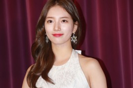 South Korean artist Suzy during the unveiling ceremony for her wax figure  in China.