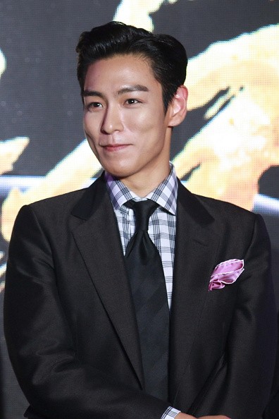 South Korean singer T.O.P during the press conference of film 'Out of Control'.