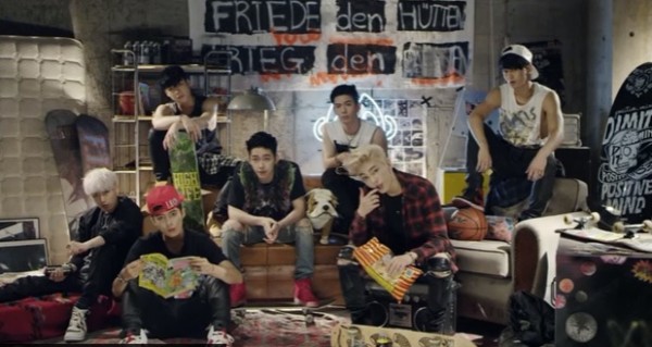 A still frame of MADTOWN's "YOLO" music video.