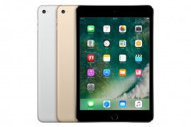 The image shows the iPad Mini 4 tablets, the predecessor of iPad Mini 5. 