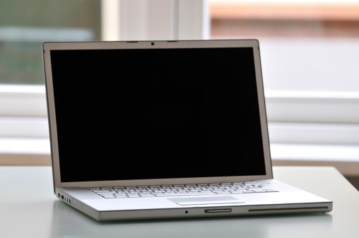 The image shows the Apple’s MacBook Pro. 