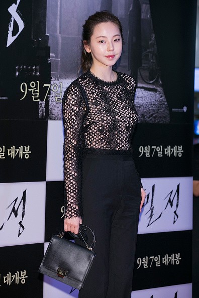 South Korean actress Ahn So Hee during the VIP screening for 'The Age Of Shadows'.