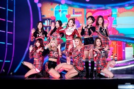 South Korean girl group TWICE during a competition hosted by SBS TV.