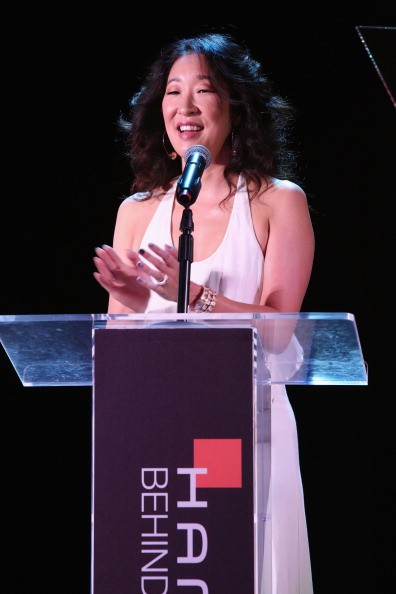 Actress Sandra Oh spoke onstage during the Hamilton and Los Angeles Confidential Magazine's announcement of the 7th Annual Hamilton Behind The Camera Awards.