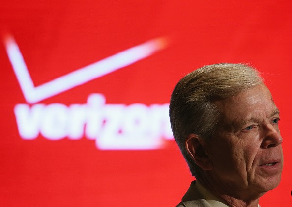 Lowell McAdam, chairman and CEO of Verizon Communications, speaks at the Metric Stream Summit May 13, 2015 in Arlington, Virginia. 