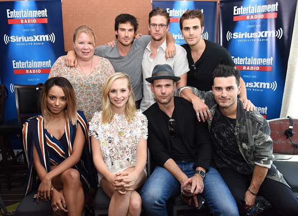 Writer and producer Julie Plec and “The Vampire Diaries” cast attended SiriusXM's Entertainment Weekly Radio Channel Broadcasts From Comic-Con 2016 at Hard Rock Hotel San Diego on July 22 in San Diego, California.