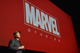 President of Marvel Studios Kevin Feige onstage during Marvel Studios fan event at The El Capitan Theatre on October 28, 2014 in Los Angeles, California.