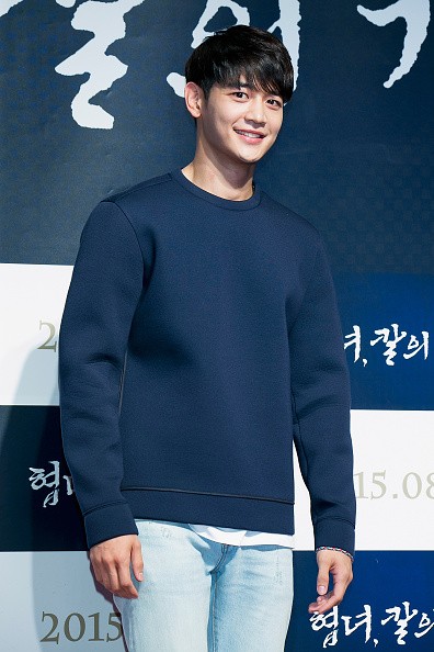 SHINee's Minho during the VIP screening for 'Memories Of The Sword'.