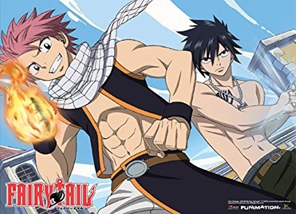 Natsu Dragneel and Gray Fullbuster are two of the main characters in "Fairy Tail".