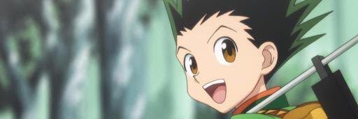 Screen grab from the anime showing Gon Freecss, one of the main protagonists of "Hunter X Hunter".