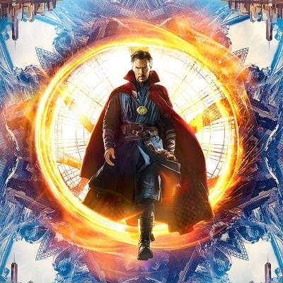 Benedict Cumberbatch plays the titular role "Doctor Strange".