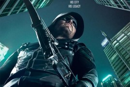 Season 5 promotional poster showing Stephen Amell as the Green Arrow in The CW's 
