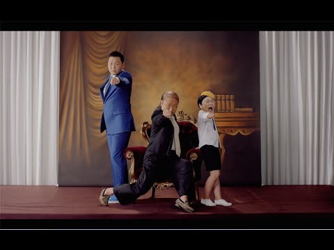 Psy, seen here in his recently released track "Daddy," is a popular South Korean singer, songwriter, record producer and rapper.