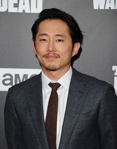 Actor Steven Yeun attends the live, 90-minute special edition of 'Talking Dead' at Hollywood Forever on October 23, 2016 in Hollywood, California. 