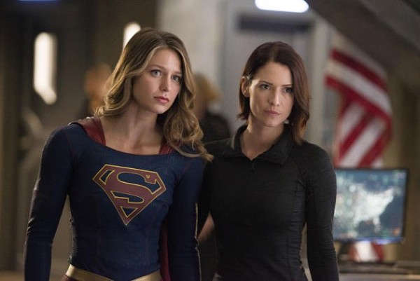 Screen grad from CW's "Supergirl" starring "Glee" alum Melissa Benoist in the titular role.