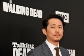 Actor Steven Yeun attends AMC presents 'Talking Dead Live' for the premiere of 'The Walking Dead.'