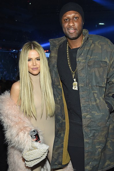Khloe Kardashian and Lamar Odom attend Kanye West Yeezy Season 3 on February 11, 2016 in New York City.