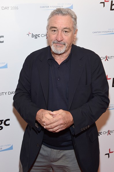 Actor Robert De Niro attended Annual Charity Day hosted by Cantor Fitzgerald, BGC and GFI at BGC Partners, INC on Sept. 12 in New York City. 