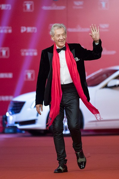 Sir Ian McKellen walked the red carpet of the 19th Shanghai International Film Festival at Shanghai Grand Theatre on June 11 in Shanghai, China. 