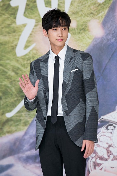 B1A4's Jinyoung during the press conference for KBS Drama 'Moonlight Drawn By Clouds'