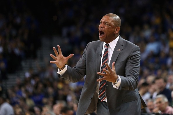 Head coach Doc Rivers of the Los Angeles Clippers shouts to his team during their game against the Golden State Warriors at ORACLE Arena on March 23, 2016 in Oakland, California. 