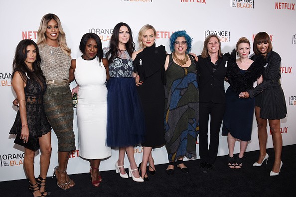 Cast members of "Orange is the New Black" during their premier in New York.