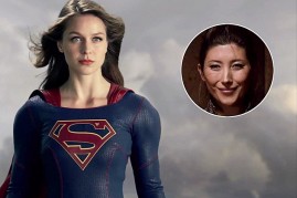 Dichen Lachman (inset) guest starred as Roulette in CW's 