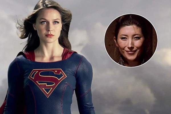 Dichen Lachman (inset) guest starred as Roulette in CW's "Supergirl".