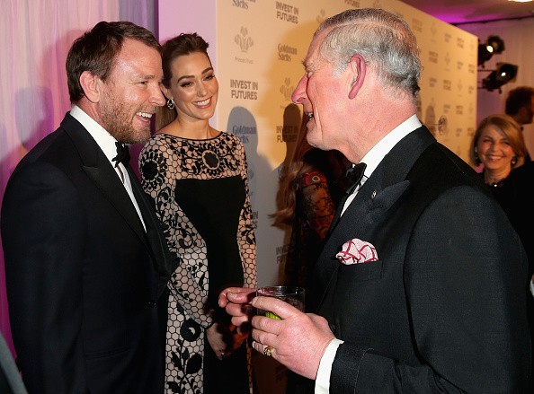 Prince Charles, Prince of Wales greeted Jacqui Ainsley and Guy Ritchie during a pre-dinner reception for the Prince's Trust Invest in Futures Gala Dinner at The Old Billingsgate on Feb. 4 in London, England. 