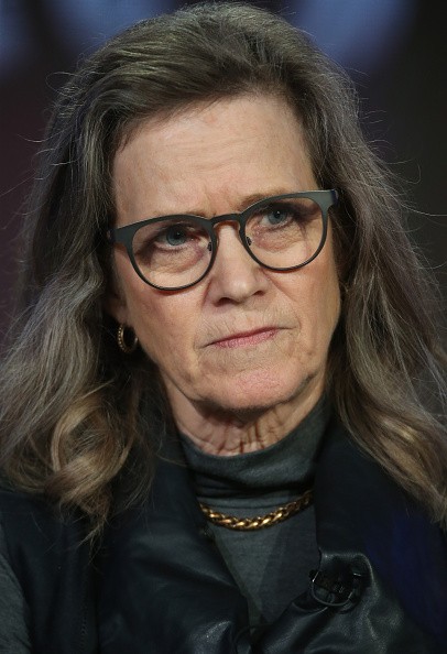 Laura Joplin, Janis Joplin's sister, spoke onstage during American Masters' “Janis: Little Girl Blue” as part of the PBS portion of the 2016 Television Critics Association Winter Press Tour at Langham Hotel on Jan. 19 in Pasadena, California. 