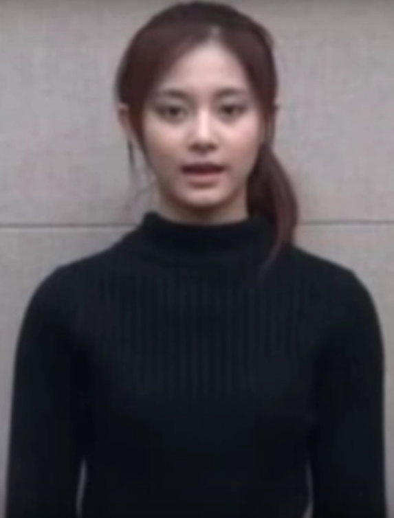 A screenshot of singer Chuo Tzuyu apologizing to Chinese netizens for waving the Taiwanese flag.