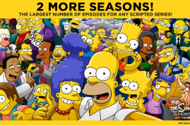 A poster, featuring the show's characters, is used to announce 