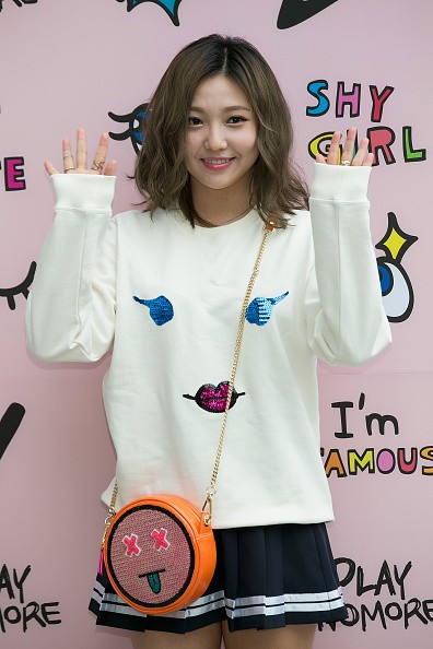 Miss A's Min during the photocall for 'PlayNoMore' Pop-Up Store.