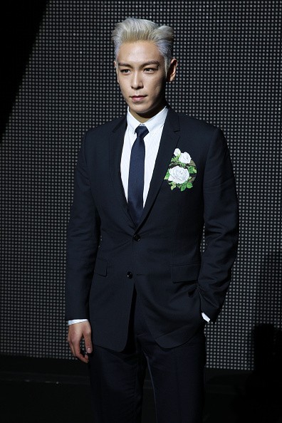 T.O.P during the Dior Homme Menswear Fall/Winter 2016-2017 show.