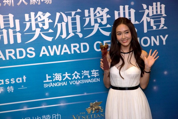 Former Girls' Generation member Jessica Jung present during the 2013 Huading Awards Ceremony in Macau.