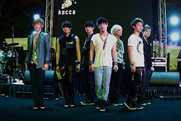 BTOB performs during the Music Matters Live performance in Singapore.