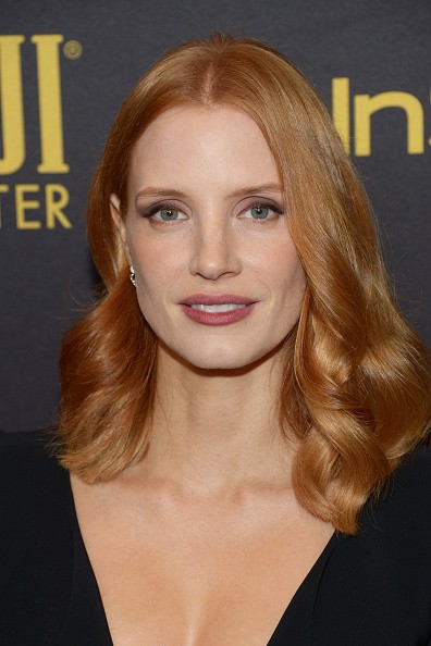 Actress Jessica Chastain arrived at the Hollywood Foreign Press Association and InStyle to celebrate the 2017 Golden Globe Award Season at Catch LA on Nov. 10 in West Hollywood, California. 