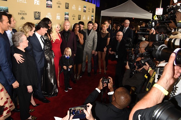 "American Horror Story" cast and crew arrive at the premiere in Los Angeles.